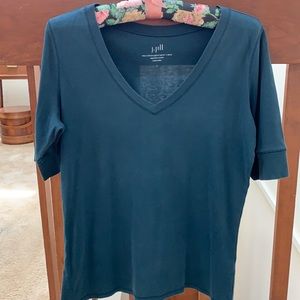 J.Jill Pima cotton v neck tee